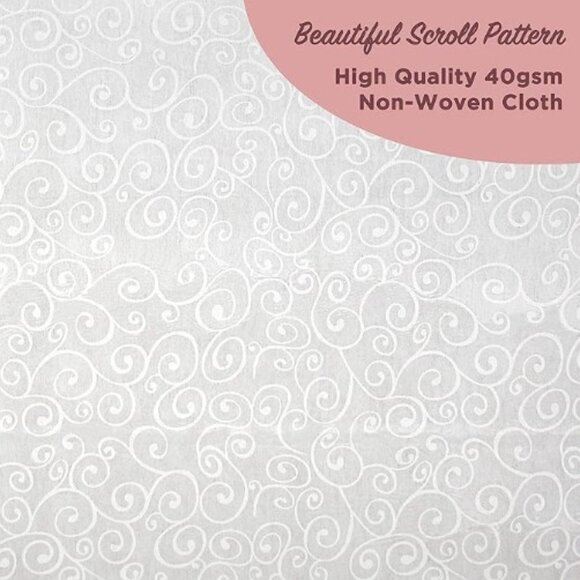 Modern romance wedding aisle runner Princess swirl scroll flourish 100 feet long - Picture 4 of 7